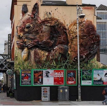 Dublin Bordalo squirrel