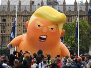 Satirical ‘Baby Trump’ balloon finds home at the Museum of London