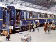Le Train Bleu from Paris to Nice gets ready for passengers