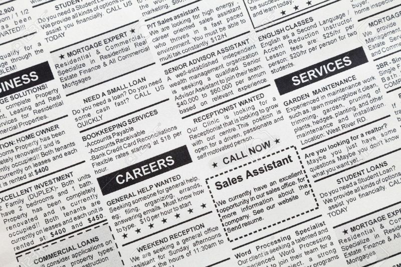 Classified advertisements in Europe - Wanted in Europe
